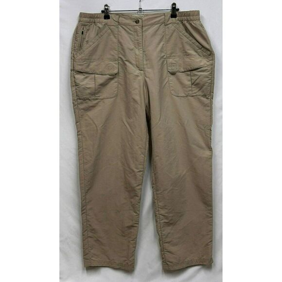L.L. Bean Mens Khaki Cargo Pants XL‎ Nylon item 234442 - Picture 1 of 8